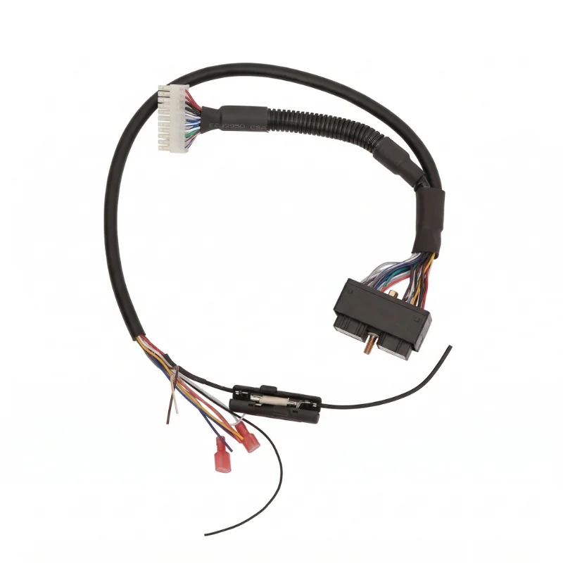Automotive Wire Harness with Fuse Holder & Corrugated Tube
