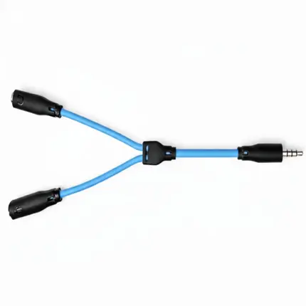 Custom Audio Splitter Cable Headset &amp; Mic Integration.