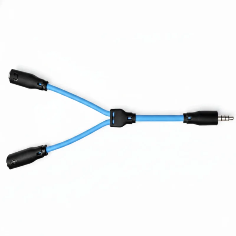 Custom Audio Splitter Cable Headset & Mic Integration.