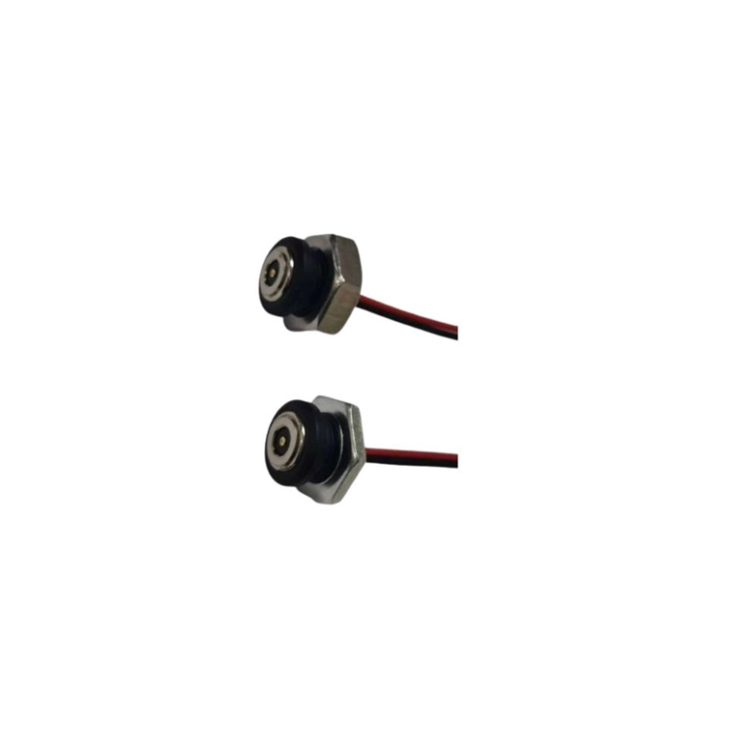 Magnetic charging cable with nut