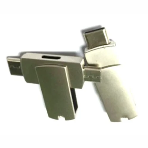 2 in 1 adapter Type C to Android, zinc housing, POGO pin magnetic