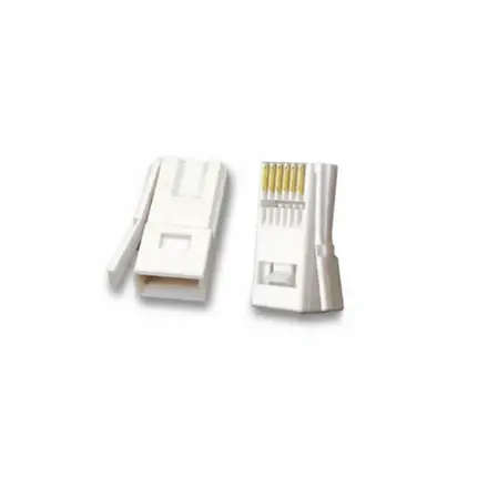 UK RJ plug 6P6C latch connector