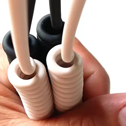 Coiled cable, spring wire cable, telephone cable