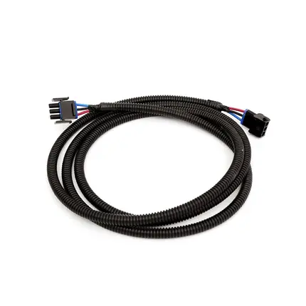 Black PVC Flexible Corrugated Conduit Wire Harness