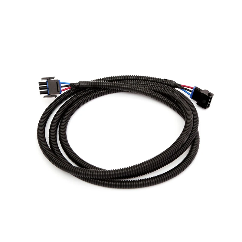 Black PVC Flexible Corrugated Conduit Wire Harness